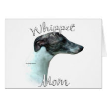 Mamã 2 de Whippet Cartao