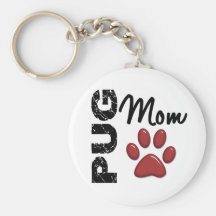 Mamã 2 do Pug Chaveiros