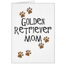Mamã do golden retriever cartao