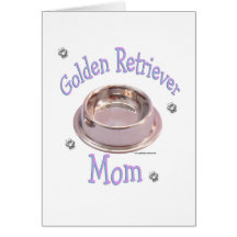 Mamã do golden retriever cartoes
