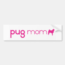 Mamã do Pug Adesivos