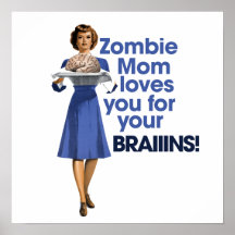 Mamã do zombi impressão
