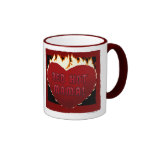 Mama encarnado! Caneca da campainha