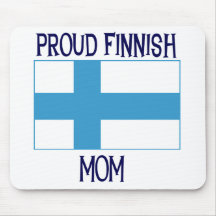 Mamã finlandesa orgulhosa mouse pad