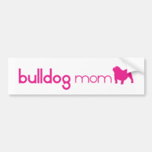 Mamã inglesa do buldogue adesivo