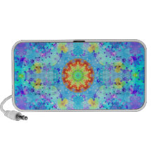 Mandala do hippy da estrela azul modelada caixinhas de som para iPod