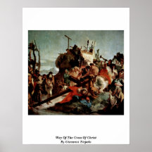 Maneira da cruz do cristo por Giovanni Tiepolo Impressão