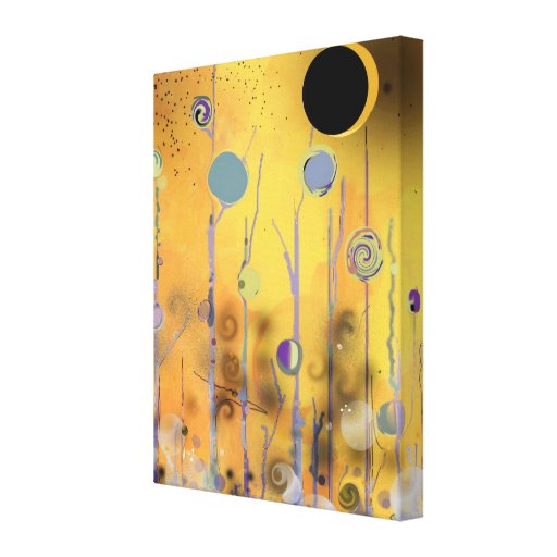 Manhã Sun - abstrato Impressão De Canvas Esticadas