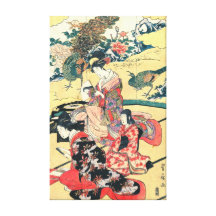 Mansão 1801 de Daimyo Impressão De Canvas Envolvidas