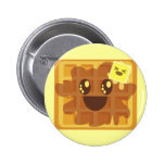 manteiga do waffle do kawaii & pequeno almoço do x botons