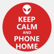 Mantenha a calma e a casa do telefone adesivos