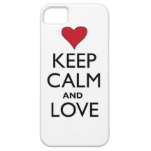 Mantenha a calma e ame o caso do iPhone 5 Capas De iPhone 5 Case-Mate