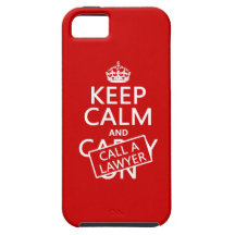 Mantenha a calma e chame um advogado (em alguma co iPhone 5 capa