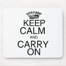 Mantenha a calma e continue mousepad