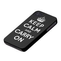 mantenha a calma e continue o original capa de iPhone 4 Case-Mate