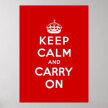 mantenha a calma e continue o original poster