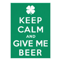 Mantenha a calma e dê-me a cerveja convites