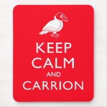 Mantenha a calma e o cadáver mousepad
