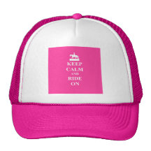 Mantenha a calma & monte-a em (o rosa) bones