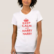 Mantenha camisa calma e do casado de Harry Tshirt