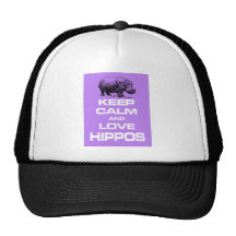 Mantenha o roxo da calma e do design de Hippotamus Bonés