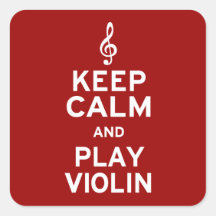 Mantenha o violino da calma e do jogo adesivos