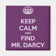 Mantenha Sr. Darcy Jane Austen calmo e do achado Ima
