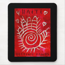 Mãos amiga para Haiti mousepads