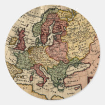 Mapa 1721 de Europa Adesivos