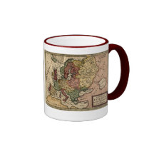 Mapa 1721 de Europa Canecas