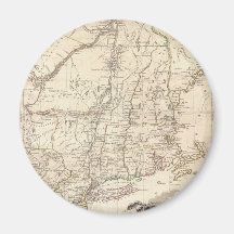 Mapa 1777 de Nova Inglaterra Imã