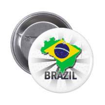 Mapa 2,0 da bandeira de Brasil Boton