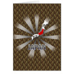 Mapa 2,0 da bandeira de Japão Cartões