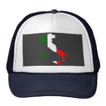 Mapa da bandeira de Italia Boné