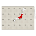 Mapa da bandeira de Japão sem redução Cartoes