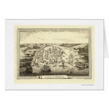 Mapa da República Dominicana por C.F. Fritzsch 175 Cartão