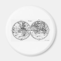 Mapa de Velho Mundo Imã De Refrigerador