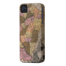 Mapa do vintage de Hungria Capa iPhone 4