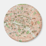 Mapa do vintage de Paris (1920) Imas De Geladeira