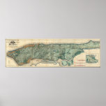 Mapa sanitário e topográfico da Nova Iorque Impressão