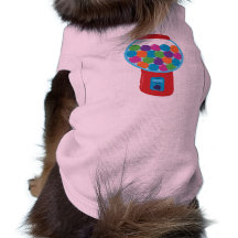 Máquina de Gumball dos doces Camiseta Para Caes