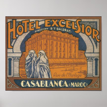 Maravalhas Casablanca do hotel Posters