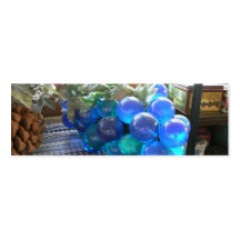 Marcador azul das uvas cartoes de visitas