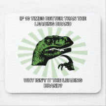 Marcas principais de Philosoraptor Mouse Pad