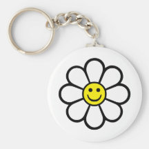 Margarida do smiley chaveiros