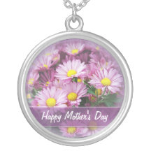 Margaridas felizes do dia das mães - colar do pend