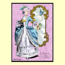 Marie Antoinette & Bluebird cartões de visita