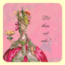 Marie Antoinette & etiquetas da pastelaria frances adesivos