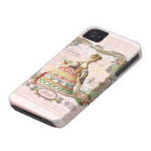 Marie Antoinette no rosa Capa iPhone 4 Case-Mate