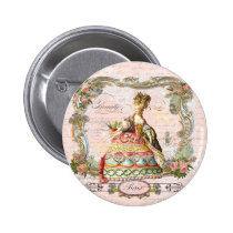 Marie Antoinette no rosa broches
